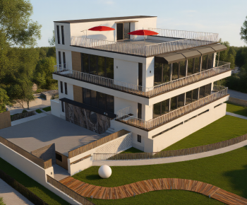 Modern Residential Building-ID:329252966