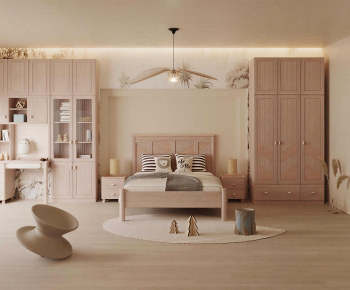 Wabi-sabi Style Bedroom-ID:783082961