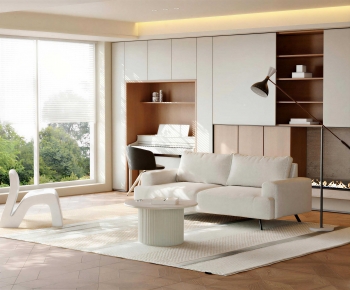 Modern A Living Room-ID:992410233