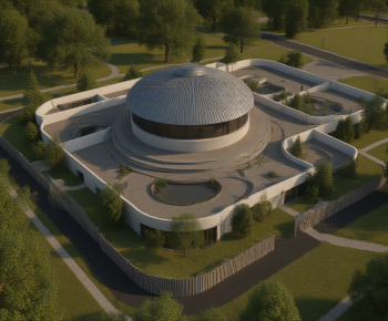 Modern Architectural Bird's-eye View Planning-ID:668217901