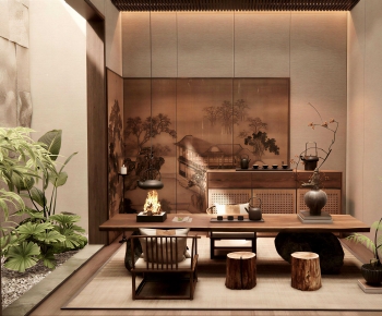New Chinese Style Tea House-ID:473310959