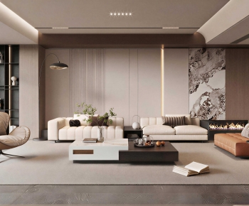 Modern A Living Room-ID:595892916