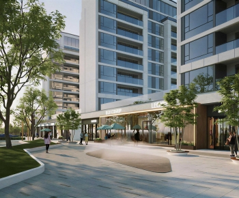 Modern Commercial Street-ID:704308038