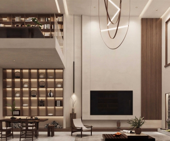 New Chinese Style A Living Room-ID:167454969