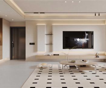 Modern A Living Room-ID:400732999