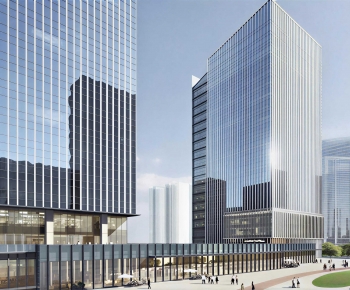 Modern Appearance Of Commercial Building-ID:407295947