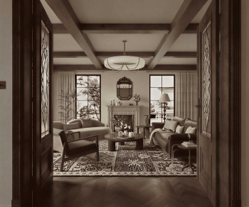 European Style A Living Room-ID:460155969