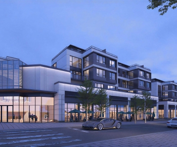 Modern Appearance Of Commercial Building-ID:215946916