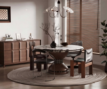 French Style Dining Table And Chairs-ID:938958887