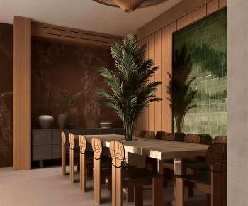 Southeast Asian Style Dining Room-ID:297691116