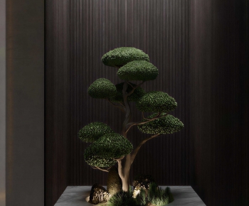 New Chinese Style Plant Landscaping-ID:105987075