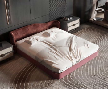 Modern Double Bed-ID:838255886
