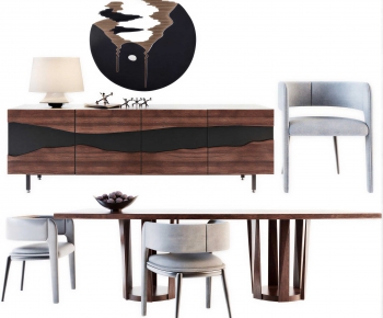New Chinese Style Dining Table And Chairs-ID:983264928