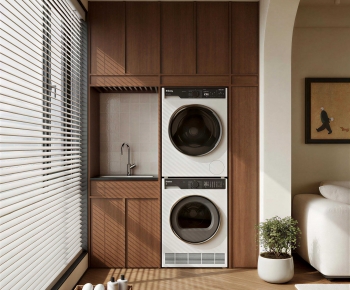 Modern Laundry Cabinet-ID:743071081