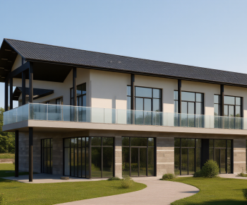 New Chinese Style Appearance Of Commercial Building-ID:487133037