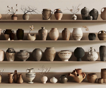 Wabi-sabi Style Clay Pot-ID:913295031