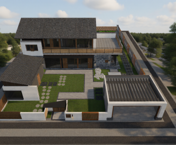 New Chinese Style Appearance Of Commercial Building-ID:953069935