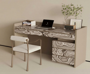Modern Computer Desk And Chair-ID:371164084