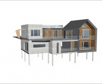 Modern Appearance Of Commercial Building-ID:609761958