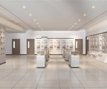 New Chinese Style Exhibition Hall-ID:693217043