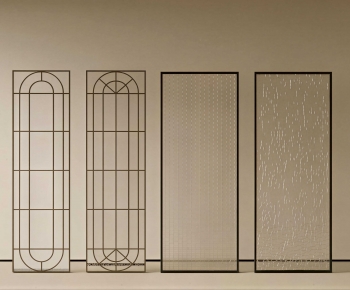 Modern Glass Screen Partition-ID:686002978