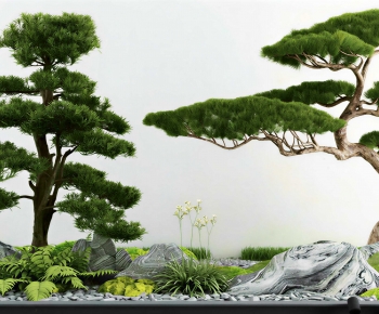 New Chinese Style Plant Landscaping-ID:585285907