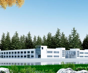 Modern Industrial Building-ID:278836012