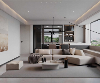 Modern A Living Room-ID:685539018