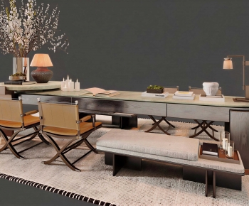 Modern Computer Desk And Chair-ID:102410326
