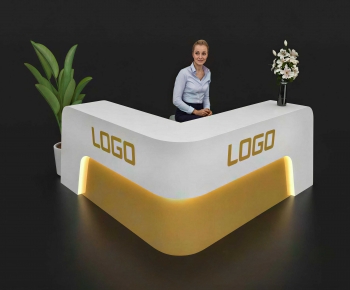 Modern Reception Desk-ID:640131002