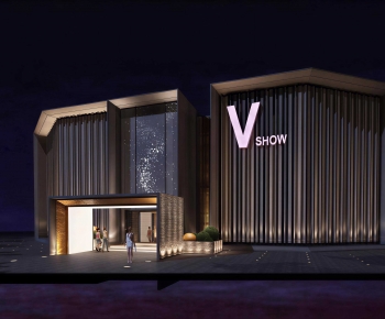 Modern Facade Element-ID:974616052