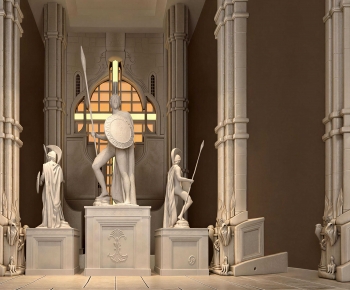 European Style Stone Carving-ID:180990939