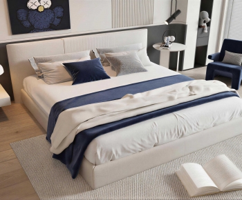 Modern Double Bed-ID:274870463
