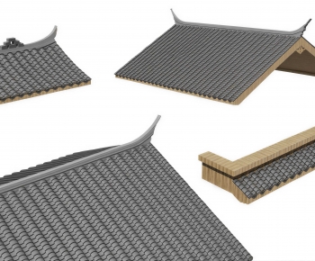 New Chinese Style Building Component-ID:744590835