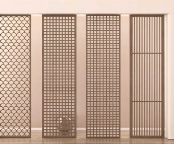 New Chinese Style Wooden Screen Partition-ID:595283996