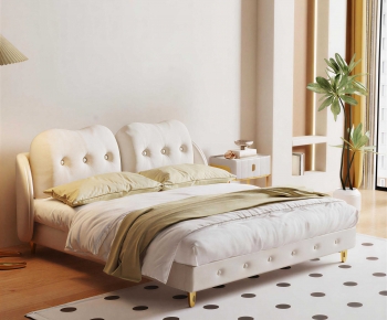 Modern Double Bed-ID:110908038