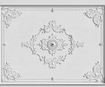 European Style Plaster Carved Top Plate-ID:552892927