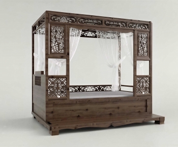 Chinese Style Double Bed-ID:986166002