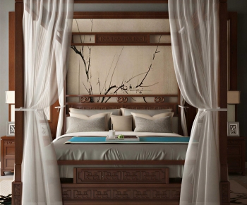 New Chinese Style Bedroom-ID:332935092