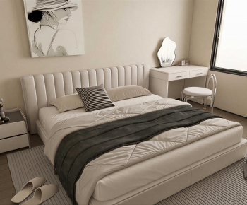 Modern Double Bed-ID:376391892