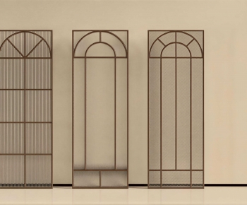 French Style Glass Screen Partition-ID:810364018