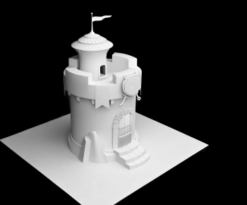 European Style Cartoon House-ID:399569036