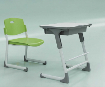 Modern Computer Desk And Chair-ID:130793095
