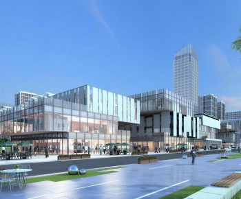 Modern Commercial Street-ID:528626926