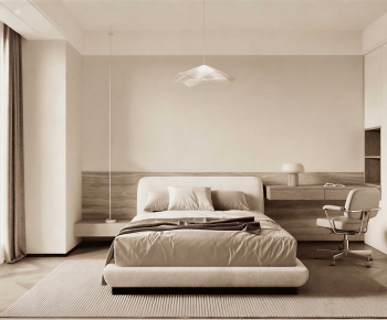 Wabi-sabi Style Bedroom-ID:388228931