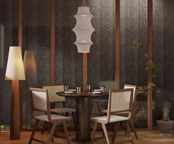 Wabi-sabi Style Dining Table And Chairs-ID:759794002