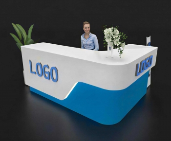 Modern Reception Desk-ID:347094065