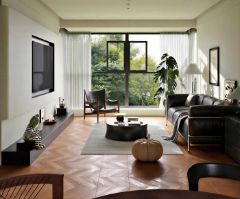 Modern A Living Room-ID:488627914
