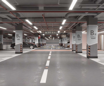Modern Underground Parking Lot-ID:144977099
