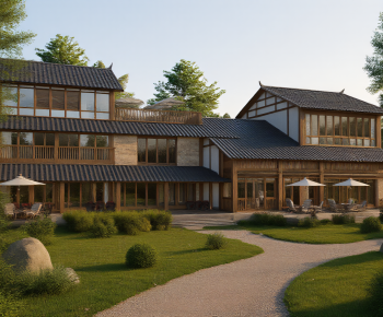 Modern Appearance Of Commercial Building-ID:555196059